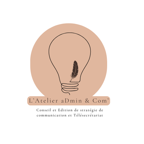Logo Atelier Admin & Com, secrétaire indépendante et communication visuelle