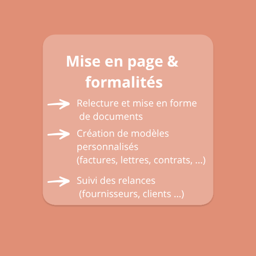Gestion de mise en page et édition de documents– service de secrétariat indépendant