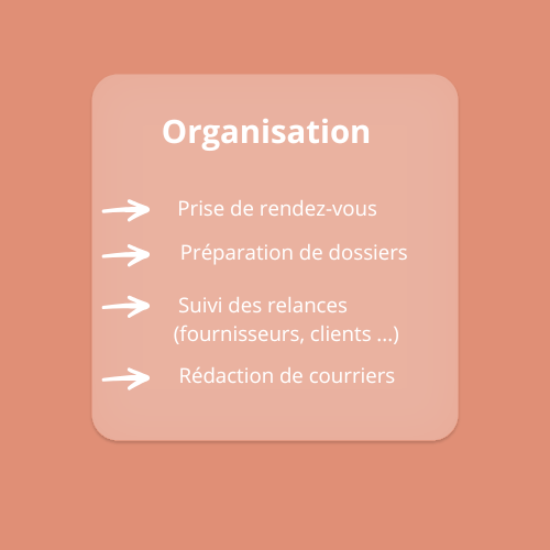 Gestion organisationnelle– service de secrétariat indépendant